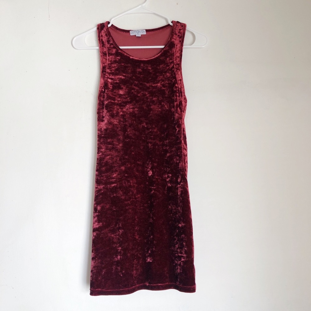 Velvet body con dress